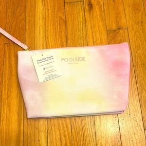Poolside New York Pink and Yellow Tie Dye Pouch